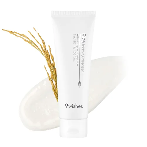Vista 6 de 9 Wishes Limpiador espumoso de arroz (5.07 onzas líquidas) - Limpiador facial suave para control de sebo y eliminación de puntos negros con agua