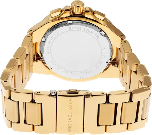 Vista 3 de Michael Kors Reloj Camille de gran tamaño para mujer, reloj cronógrafo de acero inoxidable para mujer