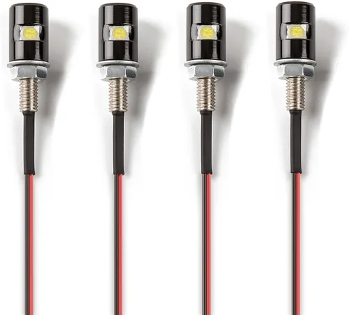 Vista 8 de CZC AUTO 2 luces de matrícula, lámpara de perno de tornillo de matrícula, bombilla LED blanca de 12 V, impermeable, impermeable, impermeable