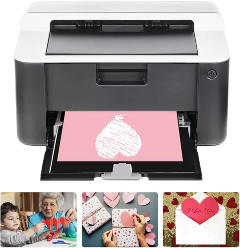 Vista 4 de 60 hojas de papel grueso de cartulina para el día de San Valentín, tamaño A4 de 70 libras, color rojo, rosa y blanco, tamaño mediano, perfecto