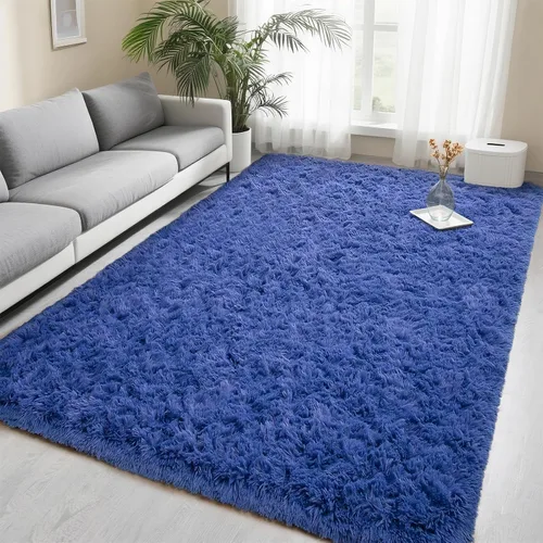 Vista 47 de Foxmas Alfombras de Área Suaves y Esponjosas para Dormitorio, Habitación de los Niños, Alfombra de Guardería de Felpa Peluda, Alfombras Peludas