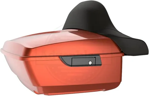 Vista 75 de Moto Onfire King Tour - Maletero con almohadilla de respaldo para Harley Touring 1997+ (Barracuda Silver)