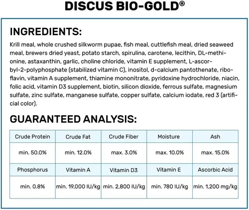 Vista 3 de Hikari Tropical Discus Bio-Gold Fish Food, 2.82 oz (80g)