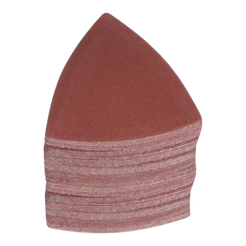 Vista 15 de HARFINGTON 60 piezas de papel de lija triangular de gancho y bucle, 40 granos, almohadillas de lijado de óxido de aluminio de 3-1/8 pulgadas, papel