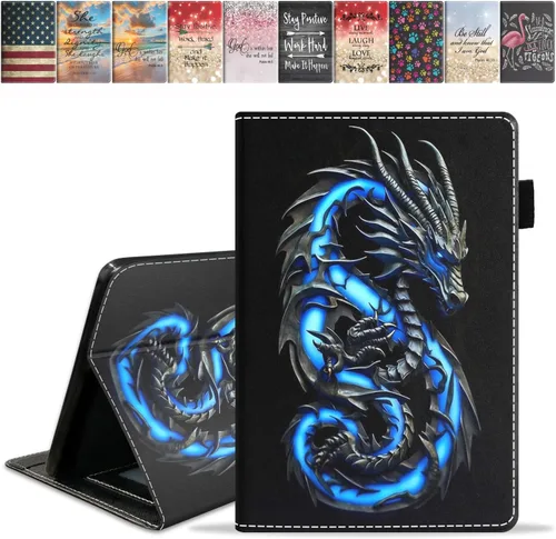 Vista 13 de Funda para tablet Amazon Fire HD 8/Fire HD 8 Plus (10ª generación, versión 2020), diseño de palomas con frase inspiradora «Be a Flamingo in a
