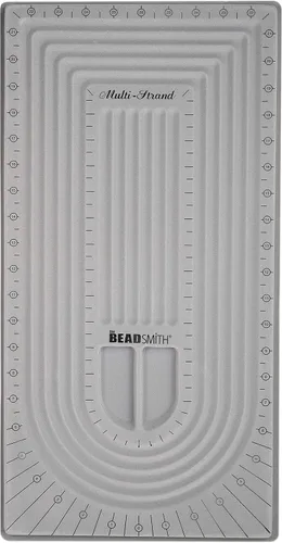 Vista 15 de The Beadsmith Mini tablero de cuentas, gris flocado, 4 canales rectos, 5 compartimentos empotrados, 7.75 x 11.25 pulgadas, tableros de diseño