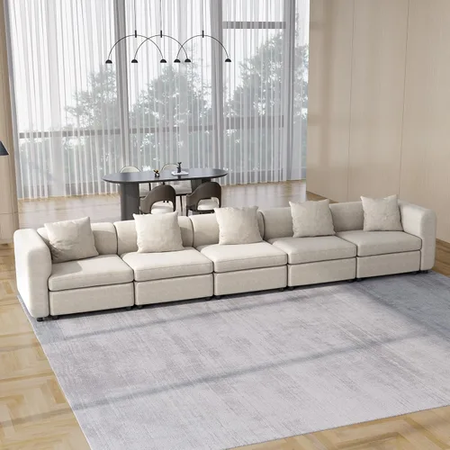 Vista 11 de Sofá modular modular de 3 plazas, terciopelo moderno con funda de cojín extraíble y lavable para espacios pequeños, marco de madera maciza, 108.66