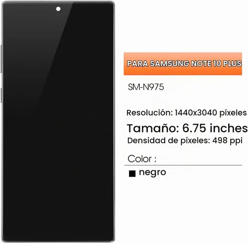 Vista 2 de INCELL - Pantalla de repuesto para Samsung Galaxy Note 10 Plus para Samsung Note 10 Plus, pantalla LCD SM-N975F SM-N975U, digitalizador LCD, montaje