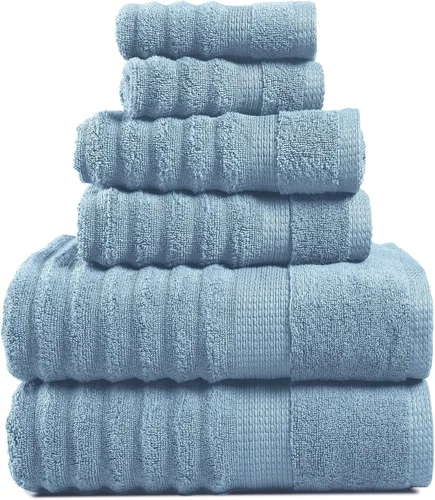 Vista 14 de Lane Linen Juego de toallas de baño de 100% algodón - Producido de manera sostenible, 18 piezas para el baño - 6 toallas de mano, 8 toallitas, 4