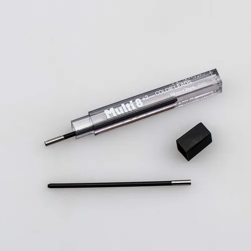 Vista 3 de Pentel Arts - Recambio de plomo para lápices de 8 colores, negro, 24 piezas de plomo (CH2-A)