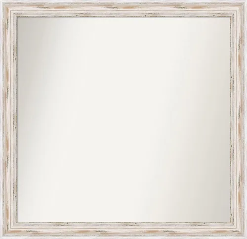 Vista 9 de Amanti Art Espejo personalizado, espejo de baño estrecho Alexandria White Wash, espejo de pared o espejo de tocador de baño sobre el fregadero