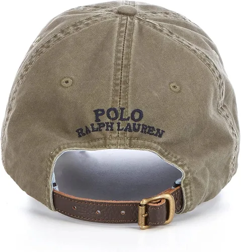 Vista 2 de POLO RALPH LAUREN Gorra de béisbol china bordada para hombre con correa de cuero