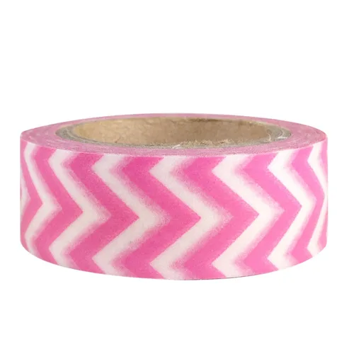 Vista 20 de Wrapables Cinta adhesiva japonesa a rayas Washi - Rayas cortas negras y multicolor
