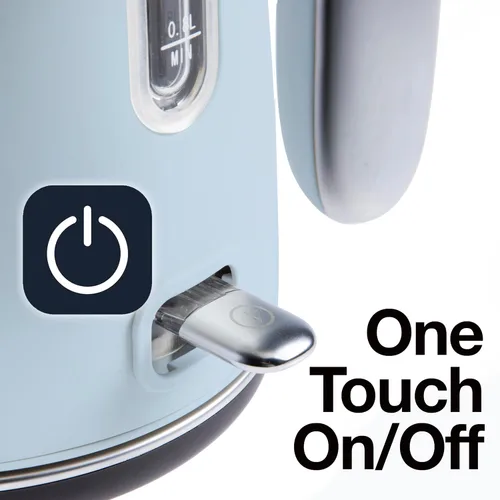 Vista 5 de Rae Dunn Hervidor eléctrico de agua caliente – Cafetera de acero inoxidable, tetera de té, base giratoria, con protección de apagado automático