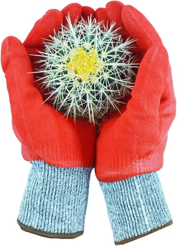 Vista 7 de Guantes de jardinería duraderos para hombres, guantes de jardín de nitrilo resistentes, guantes de trabajo de doble capa, resistentes a cortes, a