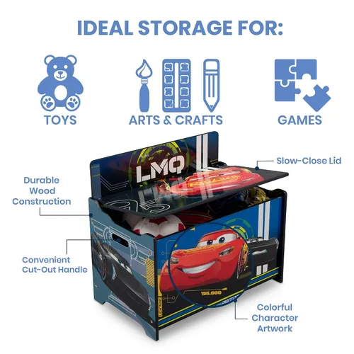 Vista 7 de Delta Children Juego de mesa y silla para niños con almacenamiento (2 sillas incluidas), ideal para artes y manualidades, merienda, tareas y más