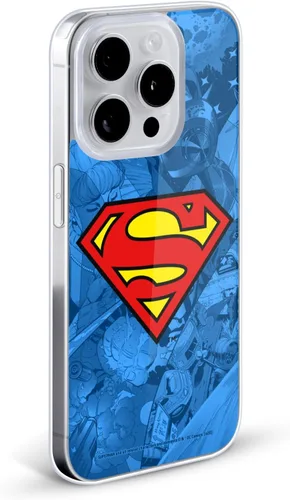 Vista 2 de Head Case Designs Funda de gel con licencia oficial de Superman DC Comics Collage Comicbook Art [protección de grado militar] compatible con Apple