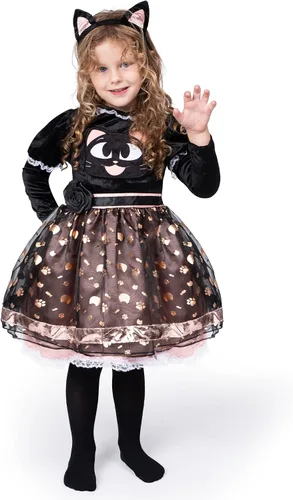 Vista 2 de Spooktacular Creations Disfraz de gato lindo para niña