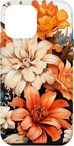Vista 25 de Funda para iPhone 11 Pro Max Vintage Autumn Flower Fall Pumpkin Girl Women Fall