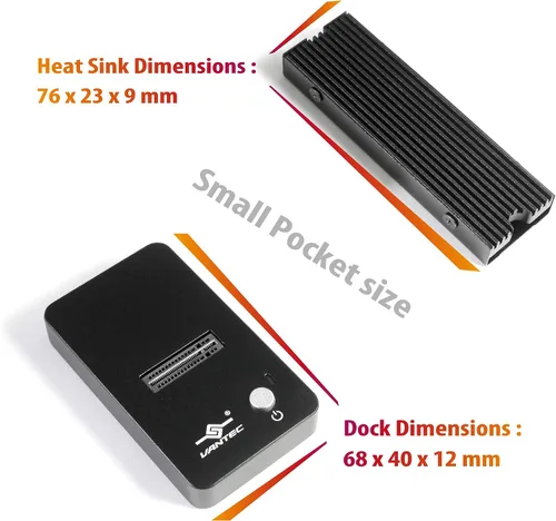 Vista 6 de NexStar SX, USB 3.1 Gen 2 Tipo C M.2 NVMe SSD Dock (NST-D208C3-BK)
