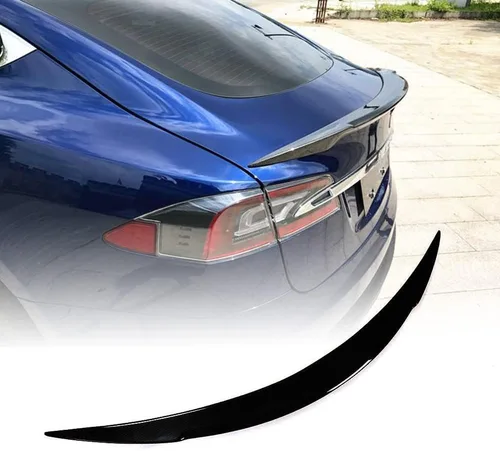 Vista 7 de Model S Carbon Fiber Trunk Spoiler for Tesla Model S 2012-2026