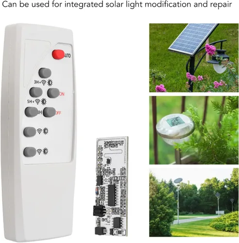 Vista 2 de Placa de circuito de lámpara solar, placa de control de carga solar, sensor humano infrarrojo, inducción, control de luz nocturna, módulo de sensor