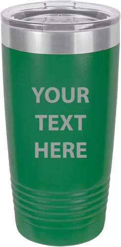 Vista 14 de Taza de café personalizable con texto personalizable y grabado láser de 20 onzas Azul