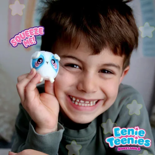 Vista 3 de Squeezamals Eenie Teenies 10pks con un personaje Eenie Teenie en cada uno! ¡Colecciona los 24 personajes de la Serie 2! Diversión en paquetes ciegos