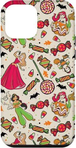 Vista 16 de iPhone 16 Disney Princess Snow White Ariel Jasmine Aurora Funda de Halloween