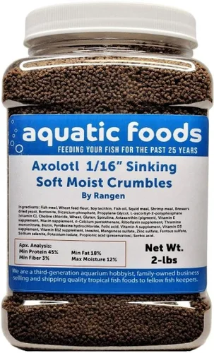 Vista 7 de Axolotl Food 1/16" suave húmedo hundiendo salmón desmoronado para bebé axolotl también camarones, caracoles, cangrejos, cangrejos de río, peces