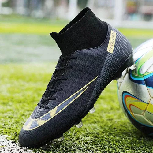 Vista 7 de World Student Games - Zapatos de entrenamiento de fútbol profesional con tacos altos, transpirables, para deportes al aire libre, TFAG