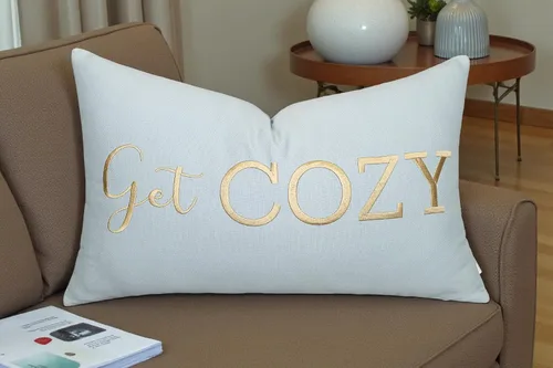 Vista 11 de Funda de Cojín Decorativo Romántico para Pareja, Sentimiento de Amor Bordado, Refranes Decorativos, Acento Lumbar - Decoración de Frases Acogedoras