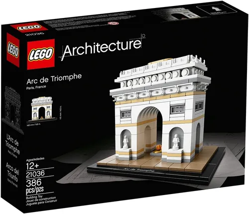 Vista 6 de LEGO Architecture 21036 Kit de construcción del Arco de Triunfo (386 piezas)