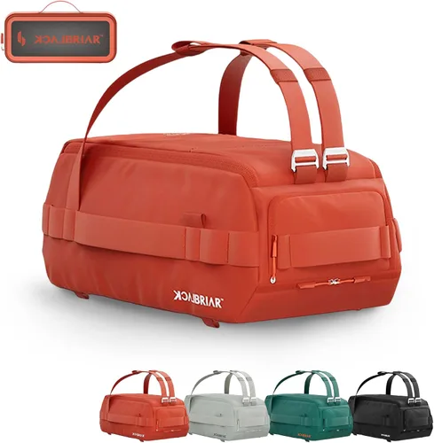 Vista 8 de Blackbriar Range Duffel - Mochila convertible color rojo marciano de 30 litros, con acceso magnético patentado, partición modular en S, garaje