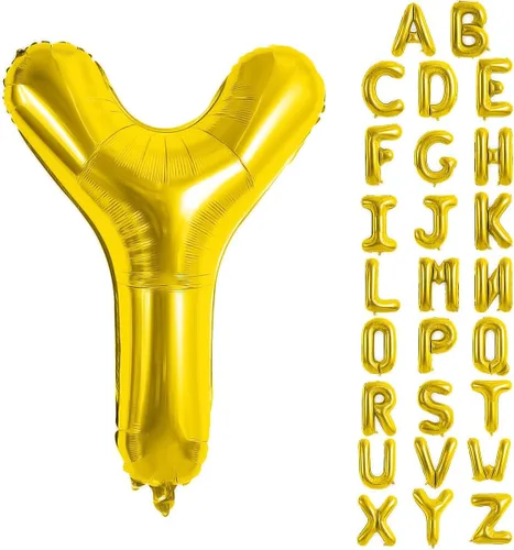 Vista 32 de Globos de letras azules de 40 pulgadas, globo grande del alfabeto de aluminio de Mylar para decoración de cumpleaños, boda, aniversario, graduación