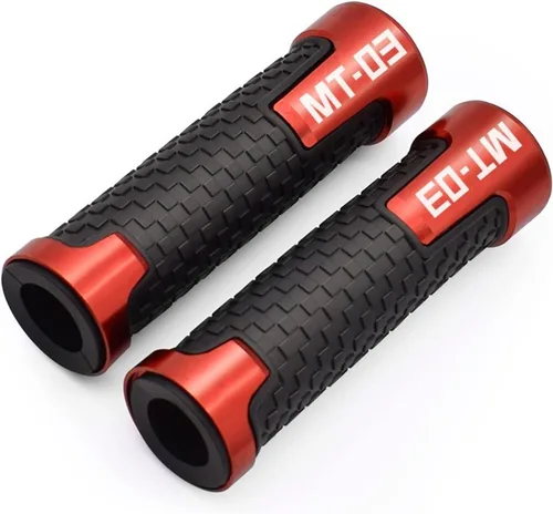 Vista 10 de Universal Motorcycle 7/8" 22mm Universal Handle Handlebar Hand Bar Grip for Y&AMAHA MT03 MT 03 2015-2021 2016 Accessories with Logo MT-03