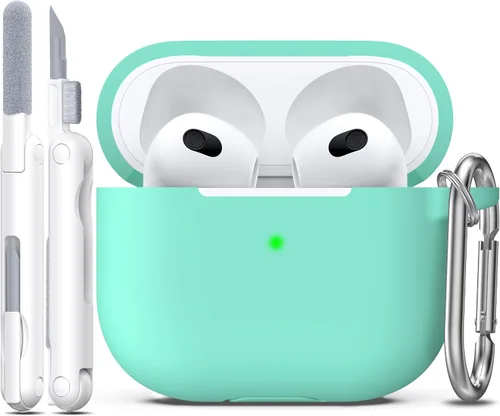 Vista 118 de R-fun for AirPods 2nd/1st Case Silicone Cover, Banana Violet Violeta plátano