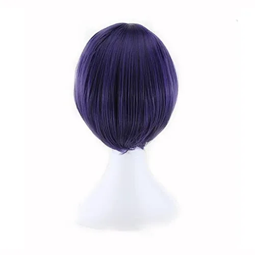 Vista 7 de AHJSN - Peluca de anime Tokyo Ghoul Touka Kirishima para cosplay, disfraz de Kirishima Toka para mujer, pelo corto, fiesta de Halloween