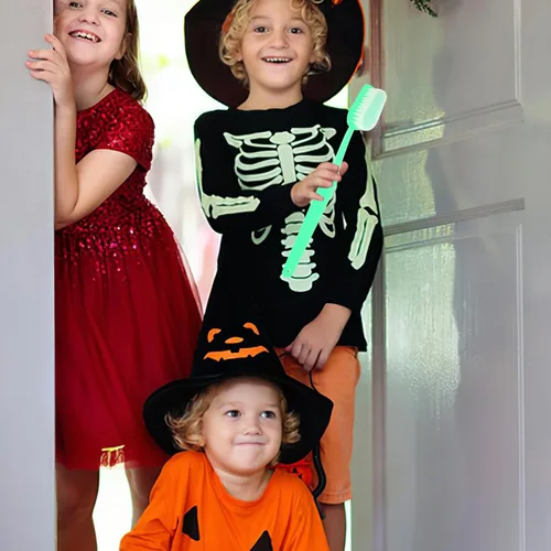 Vista 9 de Toyvian Cepillo de dientes gigante de gran tamaño, juguete novedoso para disfraz de fiesta, Halloween, selfie, foto, decoración divertida