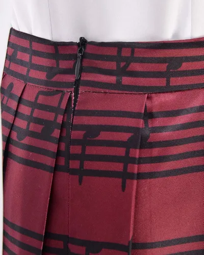 Vista 5 de miccostumes Disfraz de anime para mujer, uniforme escolar con suéter chaleco