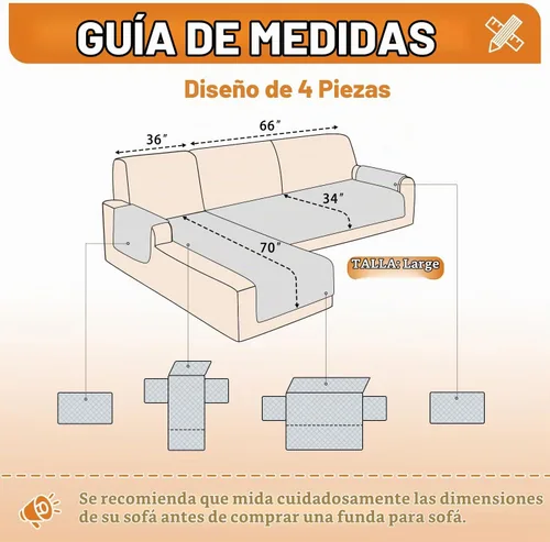 Vista 6 de Arfntevss - Fundas impermeables para sofá seccional en forma de L, cubiertas lavables de terciopelo para sofá para perros y mascotas, protector