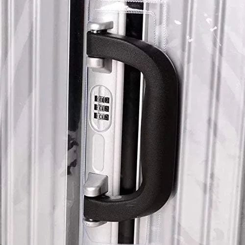 Vista 7 de Funda protectora de equipaje, funda de maleta de PVC transparente, protector de equipaje impermeable para maletas con ruedas, se adapta a la mayoría
