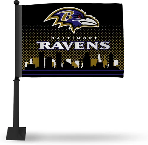 Vista 110 de Rico Industries NFL - Bandera de coche de doble cara, accesorio para coche
