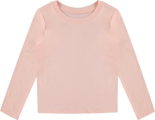 Vista 3 de BTween Paquete de 4 camisetas gráficas de manga larga para niñas, mezcla de algodón, diseños divertidos y vibrantes