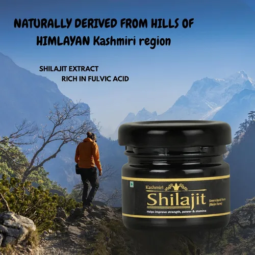 Vista 2 de Resina Shilajit de Cachemira natural pura del Himalaya Más de 85 minerales traza, 75% ácido fúlvico, para energía, fuerza e inmunidad, Shilajit
