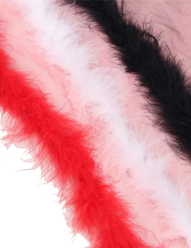 Vista 4 de ohyeahlady Women Long Kimono Robe Plus Size Sexy Sheer Mesh Fur Robe Lingerie Feather Bridal Robe