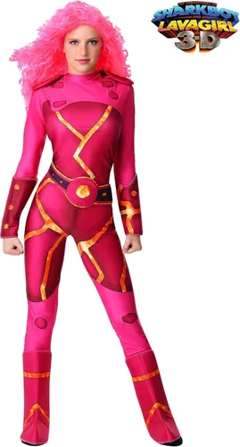 Vista 2 de Disfraz de lava para niña, uniforme de lavagirl para mujer