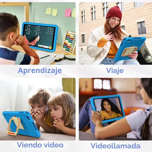 Vista 7 de 2025 Tablet de 10 pulgadas Android 15 Tablets 30GB RAM 128GB ROM 1TB de expansión, Tablet Octa-Core de 8000mAh con estuche a prueba de caídas
