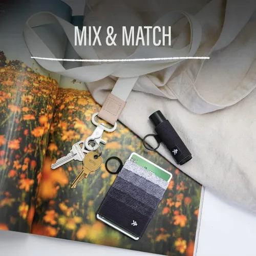 Vista 6 de Thread Wallets - Cartera minimalista delgada con bolsillo frontal para tarjetas de crédito