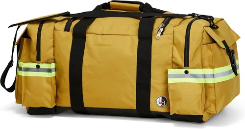 Vista 3 de LINE2design Elite - Bolsa de equipo de bomberos con correa para el hombro, color amarillo